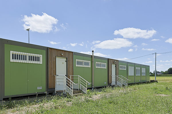 Vestiaires bord de terrain