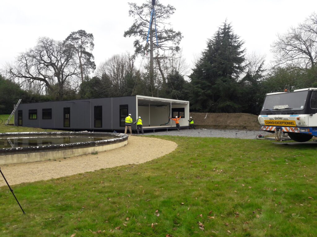 Installation modulaire sur micropieux